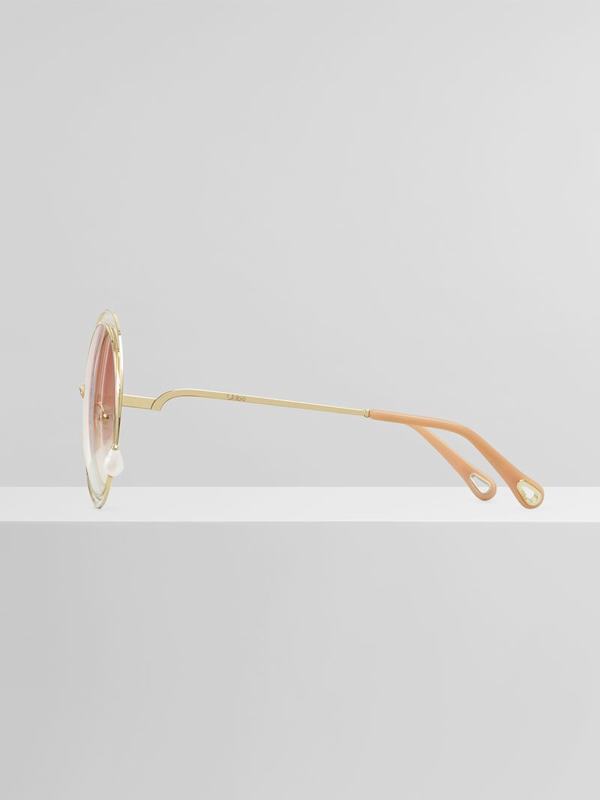 Chloé Gafas de sol Mujer Carlina Doradas Satin Fabric EUYZ35496